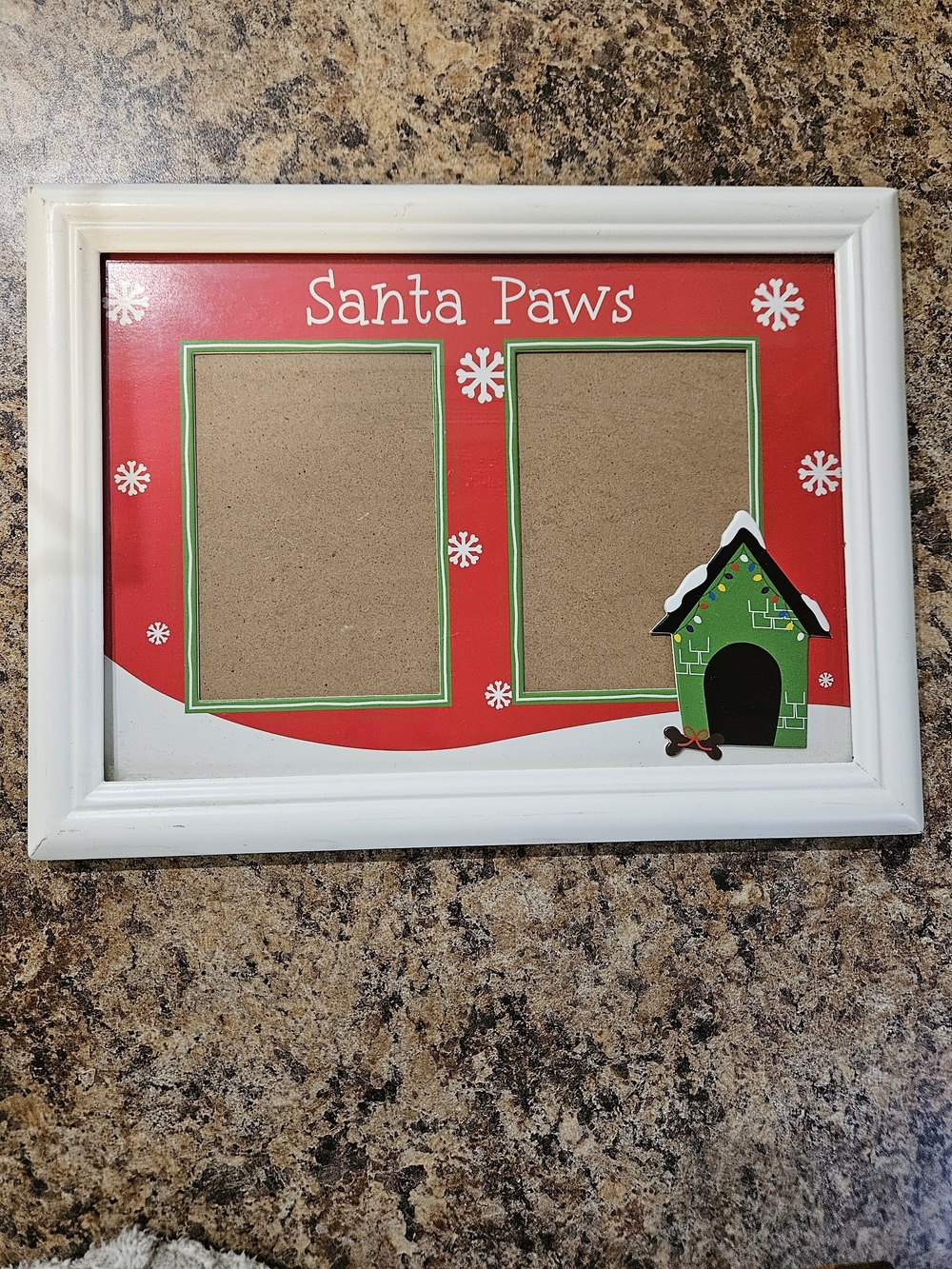 Santa Paws Holiday Pet Photo Frame